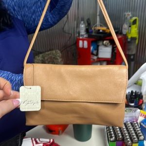 Free People Tan Cross Body Bag